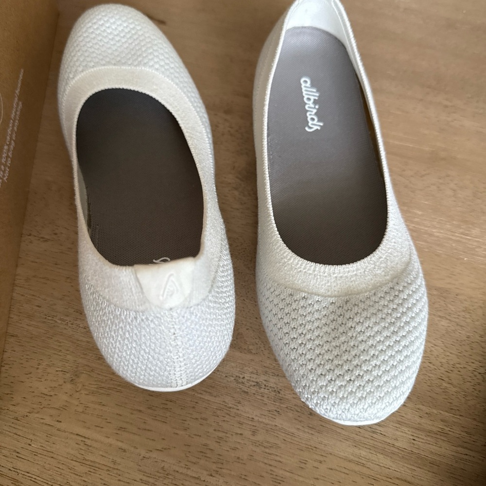 Allbirds Women's White Knit Flats